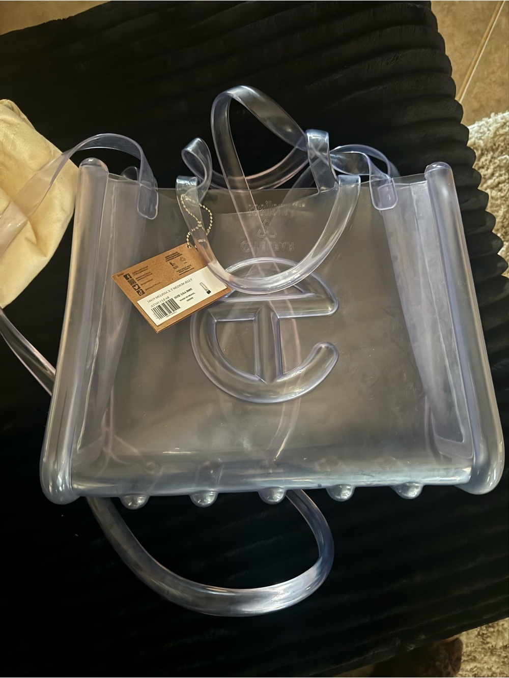 Telfar x melissa Translucent Clear PVC Logo Tote